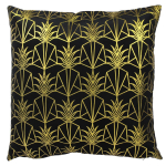 Les Tr&eacute;sors De Lily [Q3824] - sametist padi  Ananass  must kuld - 40 cm must