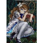 Alice Cartoon Tuhkatriinu 5d Teemantmaal Teemanttikandid T&uuml;drukute k&auml;sit&ouml;&ouml; 20X30CM