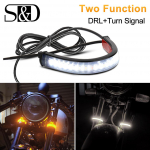 1 tk 15cm 36-LED Mootorratta LED Kahvli Suunatule Riba Valgus DRL Painduv Valge Kollane suunatuli Moto Lamp Vilkur R&otilde;ngas