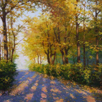 Teemantmaaling varahommikuse puu maastik 3D teemantmaaling &uuml;mmargune vesi teemantmaal 30x30CM