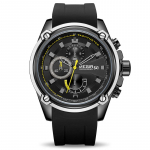 MEGIR Chronograph meeste spordikellad meeste silikoonist automaatsed kuup&auml;evaga kvartskellad meeste luksusbr&auml;ndi veekindel Relogio Masculino must