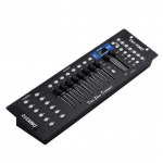 DMX512 valguse kontrolleri konsooli paneel 192CH programmeerimisfunktsiooni heli aktiveeritud LED-ekraaniga US Plug must