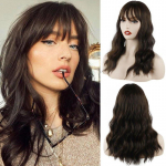 MERISIHAIR pikk pruun laineline parukas s&uuml;nteetilisest kiust &otilde;lgade pikkusega laineline parukas Cosplay Water Wave blondid parukad naistele