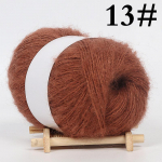 25g/rull Angora Moh&auml;&auml;r ka&scaron;miir kudumine villane l&otilde;ng kampsun Sall Line heegelniit Fashion Soft 13
