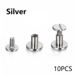 10 tk Kruviga naelte needid nahast k&auml;sit&ouml;&ouml;rihmade jaoks rahakott Messingist naelte needid kruvid riidest n&ouml;&ouml;biga kaunistamiseks k&uuml;&uuml;nte meisterdamise v&auml;ljal&otilde;igete album 6.5mm