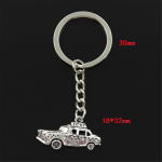 Moodne New Yorgi taksoauto 18x32mm ripats 30mm v&otilde;tmehoidja metallist kett h&otilde;bedane meeste auto kingitus suveniirid v&otilde;tmehoidja