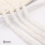 38cm/kiud 6mm 8mm klaashelmed N&otilde;ukujulised helmed s&auml;risevad helmed ehete tegemiseks isetegemise k&auml;ev&otilde;ru kaelakee leiud Aksessuaarid 6mm 145pcs ihukarva