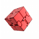 Fidget Infinity Cube m&auml;nguasi, alumiiniumsulamist metallist Infinity Cube vidinad m&auml;nguasjad t&auml;iskasvanutele, maagiline kuubik stressi ja &auml;revuse leevendamiseks 3.8*3.8*3.8cm