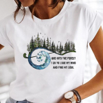 L&uuml;hikeste varrukatega Forest Adventure Camper R&otilde;ivad Casual Tee Top Suvine Naiste Ts&auml;rk Naiste Daami Prints Mood Graafiline T-s&auml;rk S