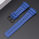 16 mm silikoonist kellarihm Casio jaoks DW-6900/GW-M5610/DW-5600E Pehme TPU v&auml;rviline kellarihm must randmepaela asendusk&auml;ev&otilde;ru Black Buckle