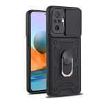 Samsung galaxy A52 A21S S22 S21 Ultra Case Armor p&otilde;rutuskindel Coque Redmi Note 11S 10 Pro 10S jaoks auto magnetr&otilde;ngaga alus Push Pull Camera Protect Funda Xiaomi Mi 12 Pro must