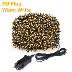 EU-pistik 220V &otilde;ues j&otilde;ulupulmapeo dekoratiivsed haldjavalgustid 10M-100M LED-t&auml;hekeeltega valgustid aia terrassile muru maastiku kaunistamiseks 50M