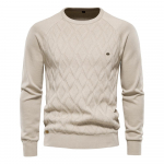 AIOPESON Argyle Meeste Basic Pullover &Uuml;hev&auml;rviline O-kaelusega Kootud Meeste Kampsun Talvemood Uued kudumid meestele M 60-70 kg