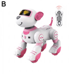 Laste kaugjuhtimispuldiga m&auml;nguasjad Programmeeritav nutikas tantsimine Intelligentne koerarobot Stunt B1H2 pink-one-size