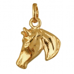 Les Tr&eacute;sors De Lily [R4131] - kullatud  Horse  ripats - 17x15 mm kuld