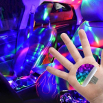 Mitmev&auml;rviline USB LED-auto sisevalgustuse komplekt Atmosf&auml;&auml;rivalgus neoonv&auml;rvilised lambid