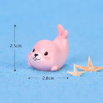 Kawaii &uuml;kssarviku h&uuml;lged Armsad loomad Mini vaigukujukesed Akvaariumi kaunistused kalade kaunistused Kunstlikud meisterdamise miniatuursed dekoratiivm&auml;nguasjad sinine