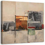 L&otilde;uendiprint Abstract Beige Brown 30x30 hall v&auml;rv