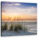 L&otilde;uenditr&uuml;kk Sunset on the beach 30x30 beež
