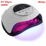 D7 66tk 208W k&uuml;&uuml;nte kuivatamise lamp k&uuml;&uuml;ntele UV-valgusega geellakiga manik&uuml;&uuml;ri salongi Led lambid k&uuml;&uuml;nekuivatusmasin professionaalsed seadmed EU