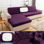 Pestav eemaldatav pl&uuml;&uuml;sist diivani istmepadja kate Elastne kaitsekatted Lemmikloomad lapsed diivanipadja &uuml;mbris m&ouml;&ouml;bli kaitsme jaoks 45X45cm pillowcase lilla