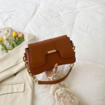 Naiste k&auml;ekotid, mood trendikad mitmek&uuml;lgsed nahast &uuml;he &otilde;laga kott, ketiga pandlaga k&auml;ekotid naistele, disainitud luksus One Size helepruun v&auml;rv