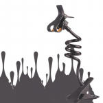 Universaalne mobiiltelefoni hoidik Paindlik laisk hoidik Reguleeritav mobiiltelefoni klamber koduvoodi lauaarvuti kinnitusklamber Nutitelefoni alus must