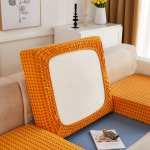 &Uuml;hev&auml;rviline pl&uuml;&uuml;sist veniv diivani istmepadja katte poolkatted elutoa jaoks Eemaldatav toolikate m&ouml;&ouml;bli kaitse cushion cover-S