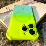 Moskado luksuslik magnetiline juhtmevaba laadimise p&otilde;rutuskindel &uuml;mbris iPhone 14 13 12 Pro Max 14 Plus pehme TPU kaitseraua gradiendi korpuse kate iPhone 12 oranž