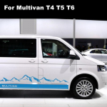 Volkswagen Multivan T4 T5 T6 jaoks 4tk/partii 210cm auto kere k&uuml;ljekaunistus Kleebised Kleebise kaunistus sinine