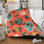 Kommip&auml;lu tekk Kolju tekk Diivani tekikott Reisivoodipesu V&auml;ljalaske Visketekk Flanelltekk Voodikate 75x90cm