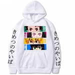 Demon Slayer Pullover Pusa Kamado Tanjirou Printed Meeste Pusad Harajuku Kimetsu No Yaiba Sudaderas Mujer Naiste Pusad M