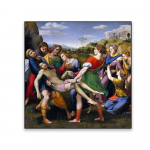 Vintage &otilde;limaali plakat Hauakambri tr&uuml;kised Raffaello Santi klassikalise l&otilde;uendimaali galerii Kodu Elutoa kaunistamine 20x20cm no frame