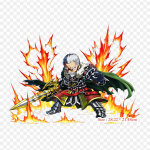 Brave Frontier Mordred Mordred King Arthur Triikraud soojus&uuml;lekandel tr&uuml;kkimisel Vin&uuml;&uuml;lplaastrid Kleebis riietele Ise ise teha aplikatsioonid pestavad plaastrid