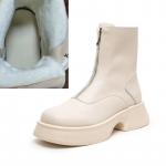 Naiste Chelsea saapad ehtsast nahast moodne karusnahk sobib kevadeks, s&uuml;giseks ja talveks saapad Naiste esit&otilde;mblukk Briti stiilis naiste l&uuml;hikesed saapad 42