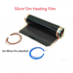 220V k&uuml;ttekile 2M juhtmestikuga 50cm laius 220w/m2 elektriline p&otilde;randak&uuml;ttes&uuml;steem 1/2/3/4/5m2 k&uuml;ttemattide komplektid 50CM*2M