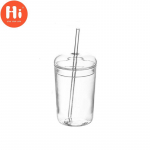 Tere 1/3 tk Nordic l&auml;bipaistvast klaasist kohvikruus kuumakindel teepiima veetass kaane ja k&otilde;rrega 500ml