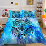 3D loomade voodipesukomplekt loomade tekikate padjap&uuml;&uuml;r Kaheinimesevoodi t&auml;issuuruses voodikatte komplekt Pestav t&otilde;mblukk Mugav kodukaunistus Baby 100x135cm