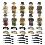 S&otilde;jav&auml;e II maailmas&otilde;ja s&otilde;durid vintp&uuml;ss Relv klotsid komplekti klotsid Komplektid klassikalised relvad mudelid ehituskomplektid lastele haridus m&auml;nguasjad