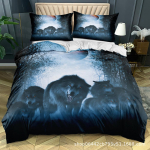 Hundi teemaline voodipesukomplekt loomamustrilise udusulgede ja padjap&uuml;&uuml;riga 2/3 mikrokiudkangast pestav ja kiiresti kuivav kodukaunistus Baby 100x135cm