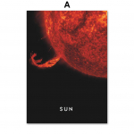 P&otilde;hjamaade plakatid ja pildid P&auml;ikeses&uuml;steem PLUTO MARS MAA SATURN MERKURY Seinakunst L&otilde;uendimaal Dekoor Pildid Elutuppa A4 21X30cm No Framed