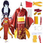Anime Bungou Bungo hulkuvad koerad 4 Izumi Kyouka Cosplay kimonokleit Yukata Halloween Kyouka parukas puukingad Aksessuaarid Riietus Kost&uuml;&uuml;mid L-(Costume+Wig)