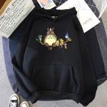 Anime Minu naaber Totoro Harajuku Huppar Naistele Studio Ghibli Kawaii Totoro Prindiga Pusas Naljakas Multifilmi Topp Kapuutsiga Naiste y2k L