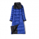 Kahepoolne pikk sulejope Kevad-s&uuml;gisene turtlenkaelusega valge pardisulgede soojad parksid XXXXXL sinine