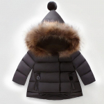 Mood Baby Boys Girls Talvemantel Paks karv polsterdatud talvejope 100 must