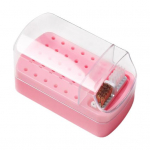 Praktiline naelte puuritera hoidik Mitme v&otilde;rega disain K&otilde;rge vastupidavusega hoiuruum roosa