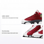 Air Jordan 13 Retro GS Punane Flint Laste Tossud J&otilde;usaali-Punane Flint-Hall Valge 884129-600 36