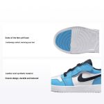 Air Jordan 1 Low ALT PS UNC Laste tossud Valge Tume-Pulbrisinine Obsidiaan BQ6066-144 28