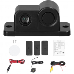 3-&uuml;hes visuaalne tagurdusradari kaamera veekindel video tahavaatekaamera auto tagavarakaamera 2-ga must