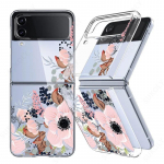2 TK kokkupandavad klapitavad &uuml;mbrised Samsung Galaxy Z Flip5 Flip4 Flip3 Moto Razr 40 Ultra Flowers Butterfly Love Heart Patern p&otilde;rutuskindel arvuti k&otilde;va l&auml;bipaistev kaas Samsung Z Flip 3